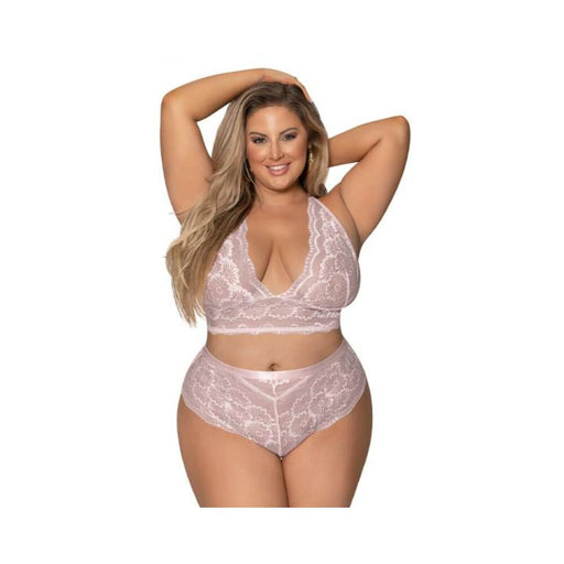 Magic Silk Seabreeze Cami & Short Set Blush Queen  Size | SexToy.com