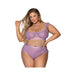Magic Silk Girl Next Door Bralette & Panty Lilac Queen Size | SexToy.com