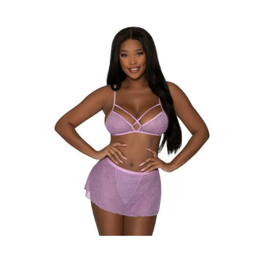 Magic Silk Girl Next Door Bralette W Skirt Lilac S/m | SexToy.com