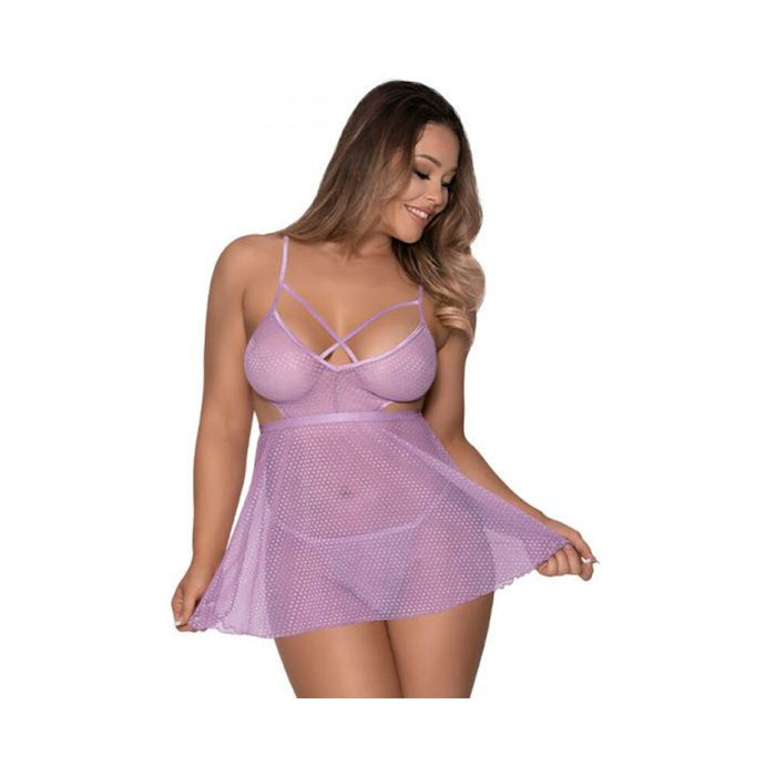 Magic Silk Girl Next Door Babydoll & Panty Lilac S/m | SexToy.com