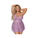 Magic Silk Girl Next Door Babydoll & Panty Lilac Queen Size | SexToy.com