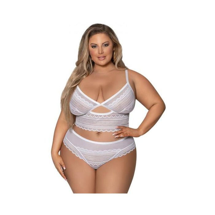 Magic Silk Modern Romance Braltt & Hipster White Queen Size | SexToy.com