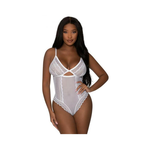 Magic Silk Modern Romance Cheeky Teddy White L/xl | SexToy.com