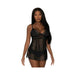 Magic Silk Modern Romance Baby Doll & Thong Black L/xl | SexToy.com