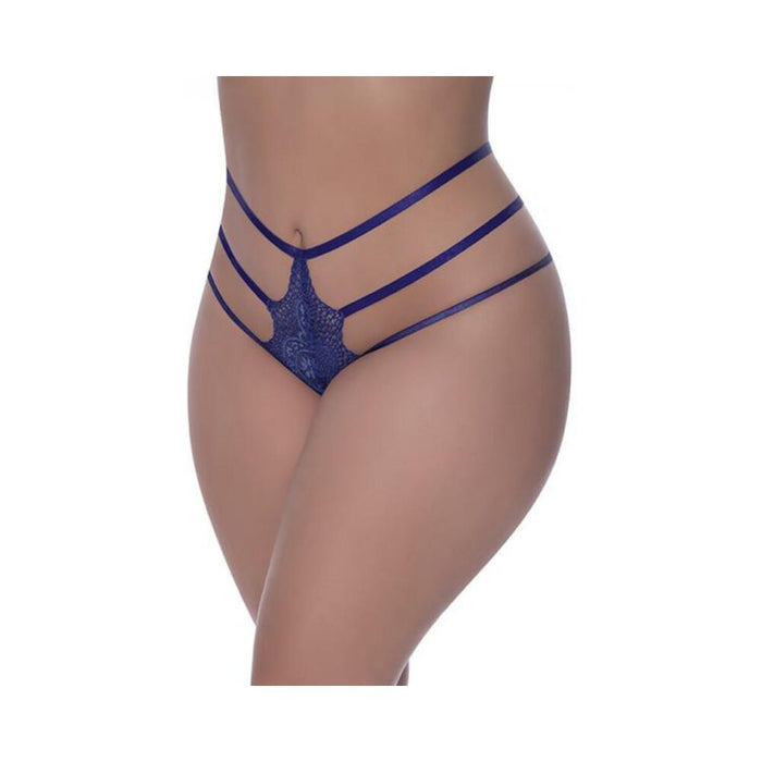 Magic Silk Berrylicious Strappy Panty Blueberry Queen Size