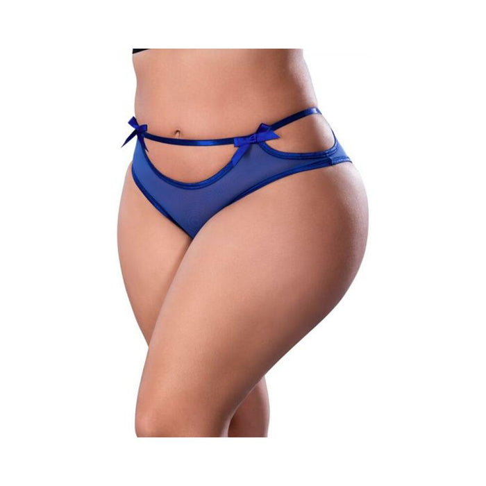 Magic Silk Holidaze Cheeky Boy Short Cobalt Queen Size