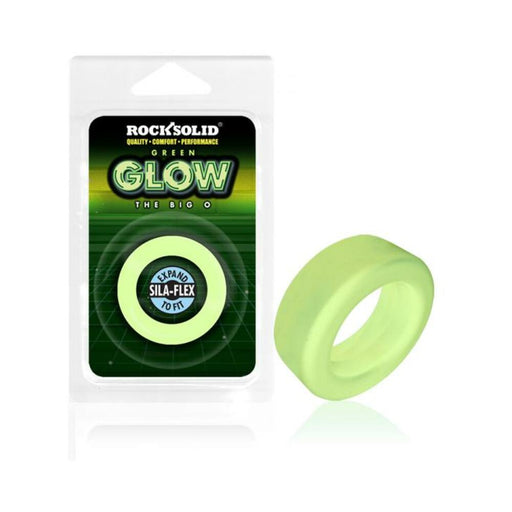 Rock Solid Sila-flex Glow-in-the-dark Big O C-ring Green | SexToy.com