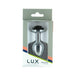 Lux Active Rose Metal Butt Plug 3.5 In. Black | SexToy.com
