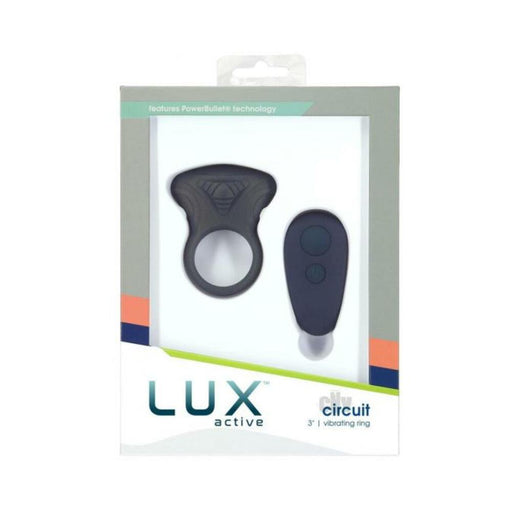 Lux Active Circuit 3 In. Vibrating Ring Silicone Black | SexToy.com