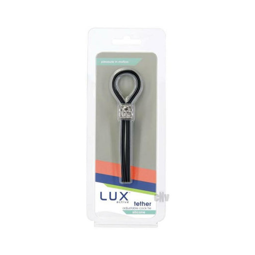 Lux Active Tether Adjustable Cock Tie Silicone Black | SexToy.com