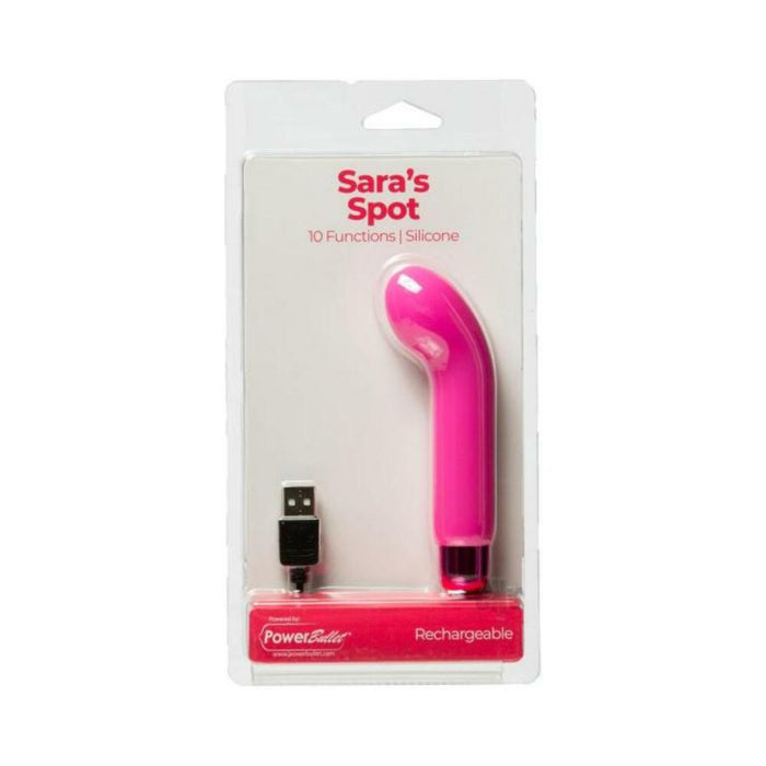 Sara's Spot Rechargeable Bullet With Removable G-spot Sleeve Pink | SexToy.com