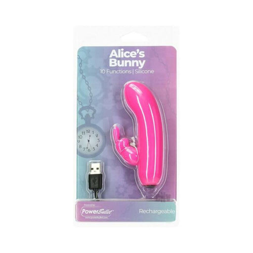 Alices Bunny Rechargeable Bullet With Removable Rabbit Sleeve Pink | SexToy.com