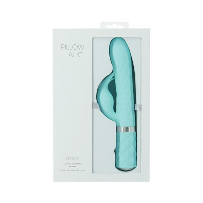 Pillow Talk Lively Dual Stimulator Teal | SexToy.com