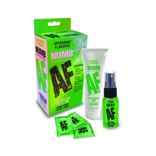 Numb Af Kit Gel, Spray, And Mints | SexToy.com