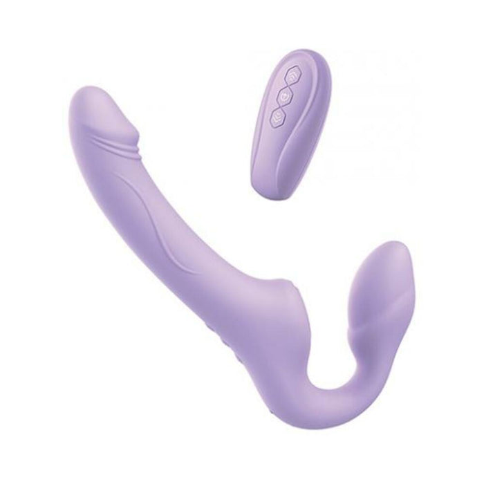 Nobu Adel Strapless Strap On W/wireless Remote - Lilac