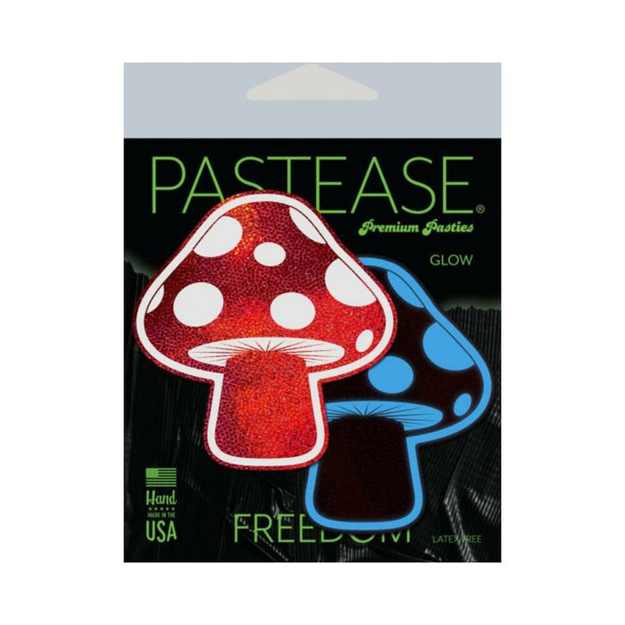 Pastease Mushroom Glow In The Dark Red & White