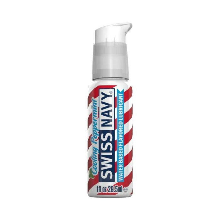 Swiss Navy Cooling Peppermint Flavored Lubricant - 1 Oz