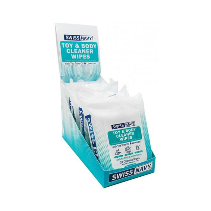 Swiss Navy Toy & Body Cleaner Wipes - Pack Of 25