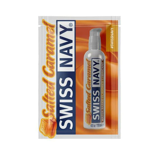 Swiss Navy Salted Caramel Flavored Lubricant 5 Ml | SexToy.com