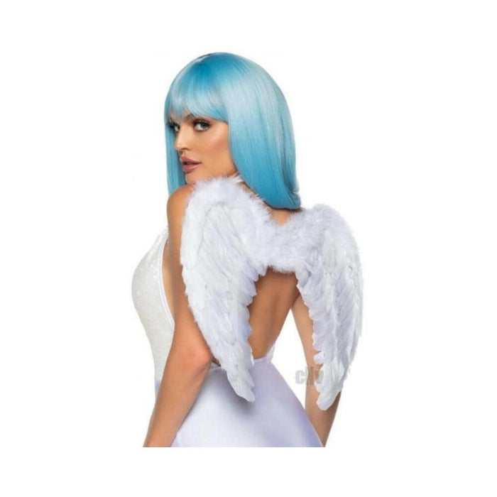 Marabou Trim Wings O/s White