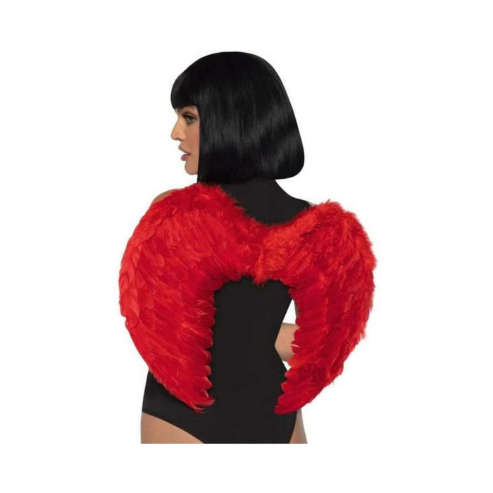 Marabou Trim Wings O/s Red