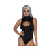 Spandex Keyhole Bodysuit Black Large | SexToy.com