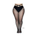 Micro Net Strap Crotchl Tights 1x/2x Blk | SexToy.com