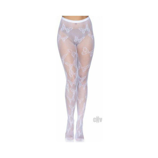 Butterfly Net Tights Os White | SexToy.com