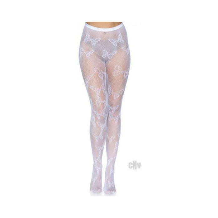 Butterfly Net Tights Os White | SexToy.com