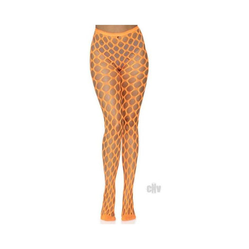 Jumbo Pothole Net Tights Os Neon Orange | SexToy.com