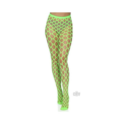 Jumbo Pothole Net Tights Os Neon Green | SexToy.com