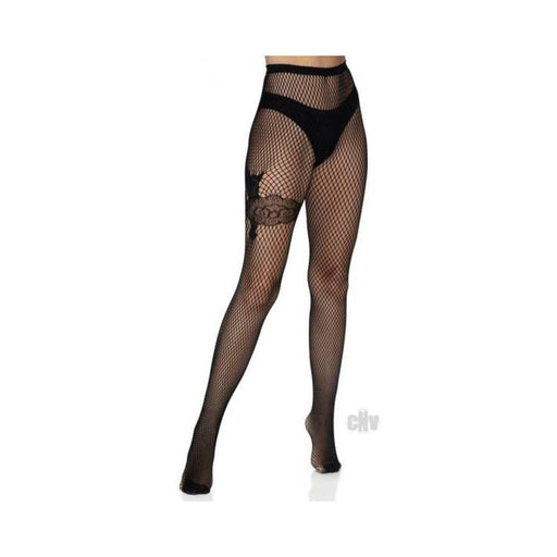 Gunslinger Garter Diamond Tights Os Blk | SexToy.com