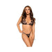 Sheer Butterfly Bra/gstring 2pc Lg Blk | SexToy.com