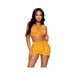 Crochet Tank Top/mini Skirt 2pc Os Orng | SexToy.com