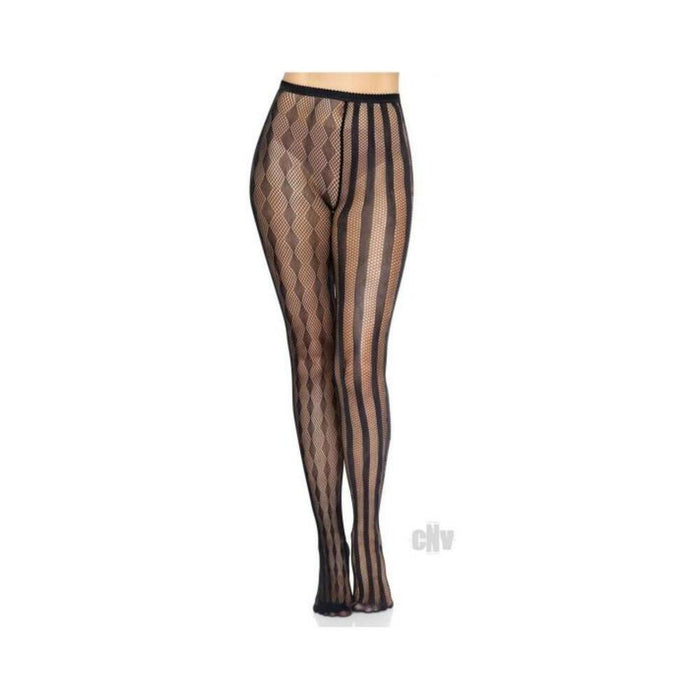 Harlequin Net Tights Os Black