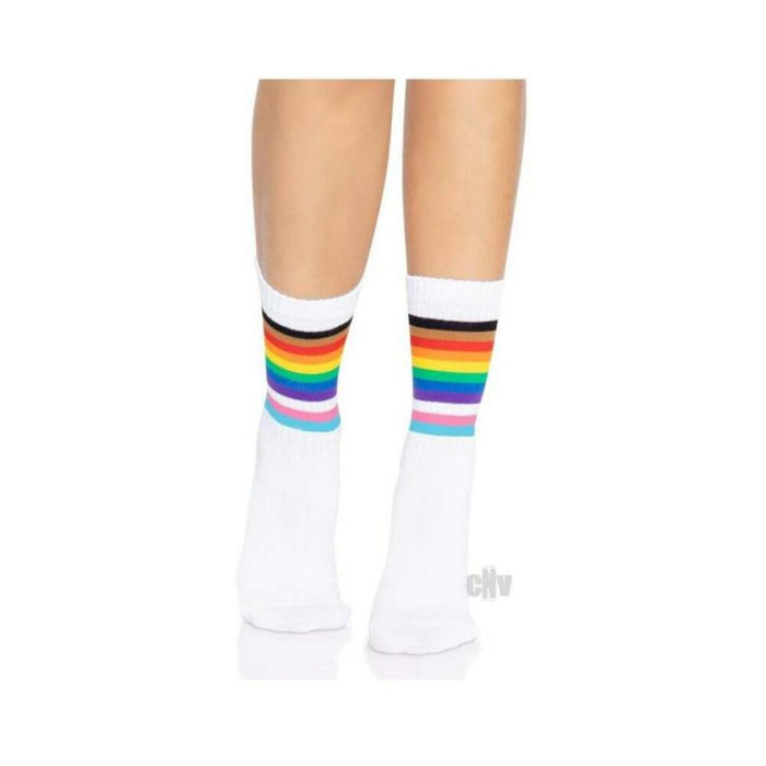 Pride Crew Socks Os Rainbow