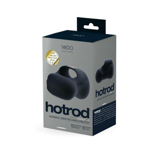 Vedo Hotrod Rechargeable Warming Masturbator Just Black | SexToy.com