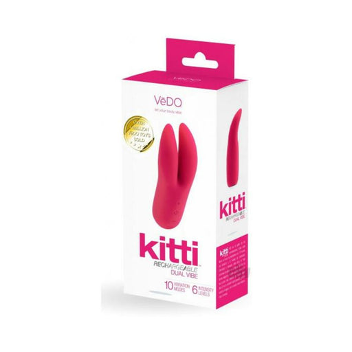 Vedo Kitti Rechargeable Dual Vibe Foxy Pink | SexToy.com