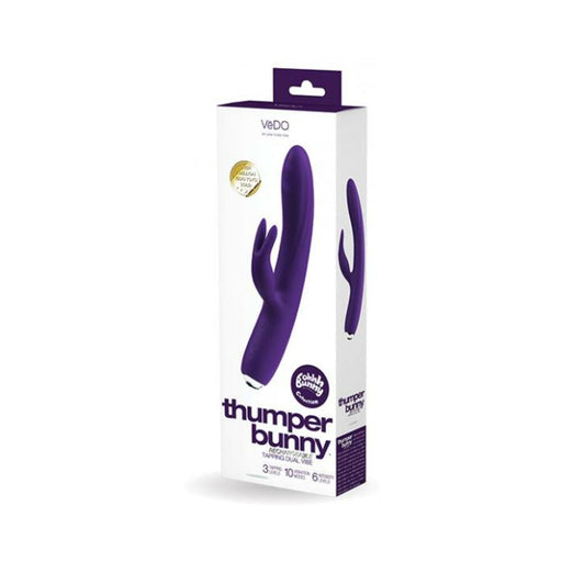 Vedo Thumper Bunny Rechargeable Dual Vibe Deep Purple | SexToy.com