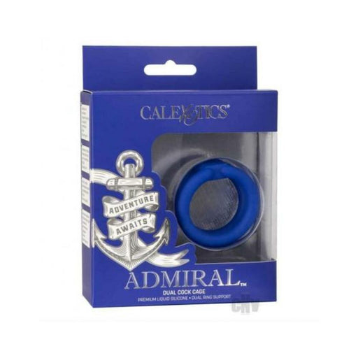 Admiral Dual Cock Cage Blue | SexToy.com