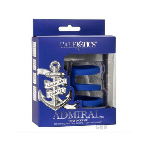 Admiral Triple Cock Cage Blue | SexToy.com