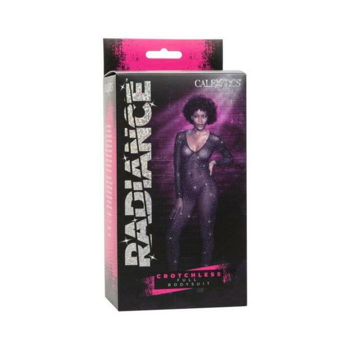 Radiance Crotchless Full Body Suit Black