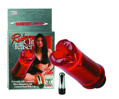 Pussy Pleaser Clit Teaser Ruby Red Lips | SexToy.com