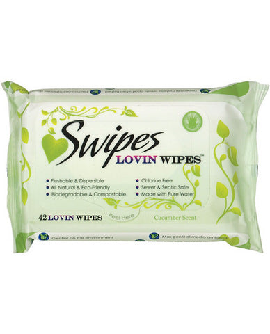 Swipes lovin wipes - cucumber 42 pack | SexToy.com