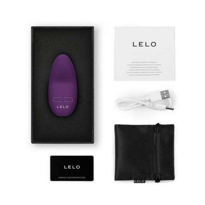 Lelo Lily 3 Rechargeable Mini Silicone Vibrator Dark Plum