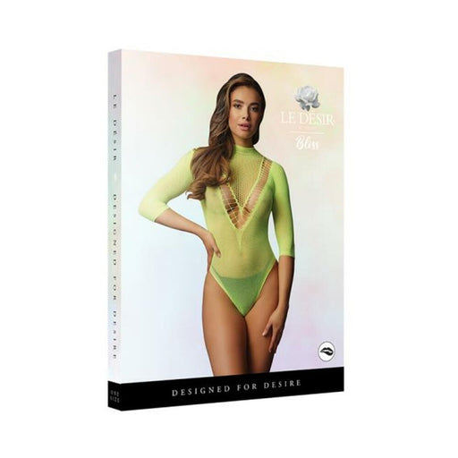 Shots Le Desir Short Sleeve Teddy Green O/s | SexToy.com