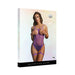 Shots Le Desir Open-cup Strappy Teddy Purple O/s | SexToy.com