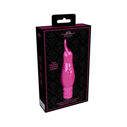 Royal Gems - Sparkle - Silicone Rechargeable Bullet - Pink | SexToy.com