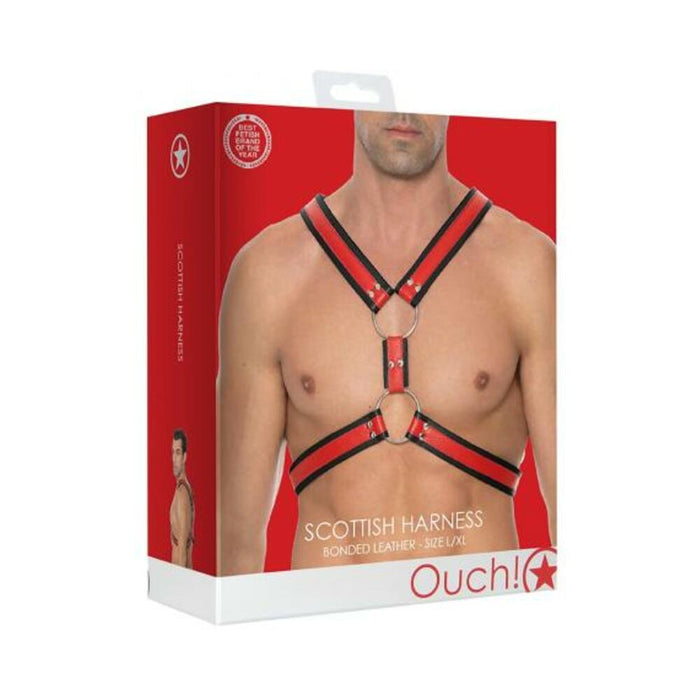 Ouch Harness Men Scott Red L/XL | SexToy.com