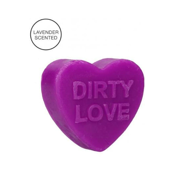 S-line Heart Soap - Dirty Love - Lavender Scented